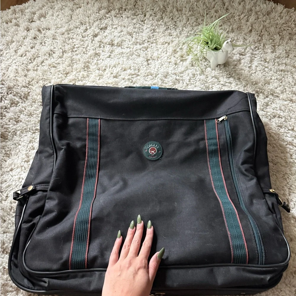 Samsonite Black and Green Travel Bag